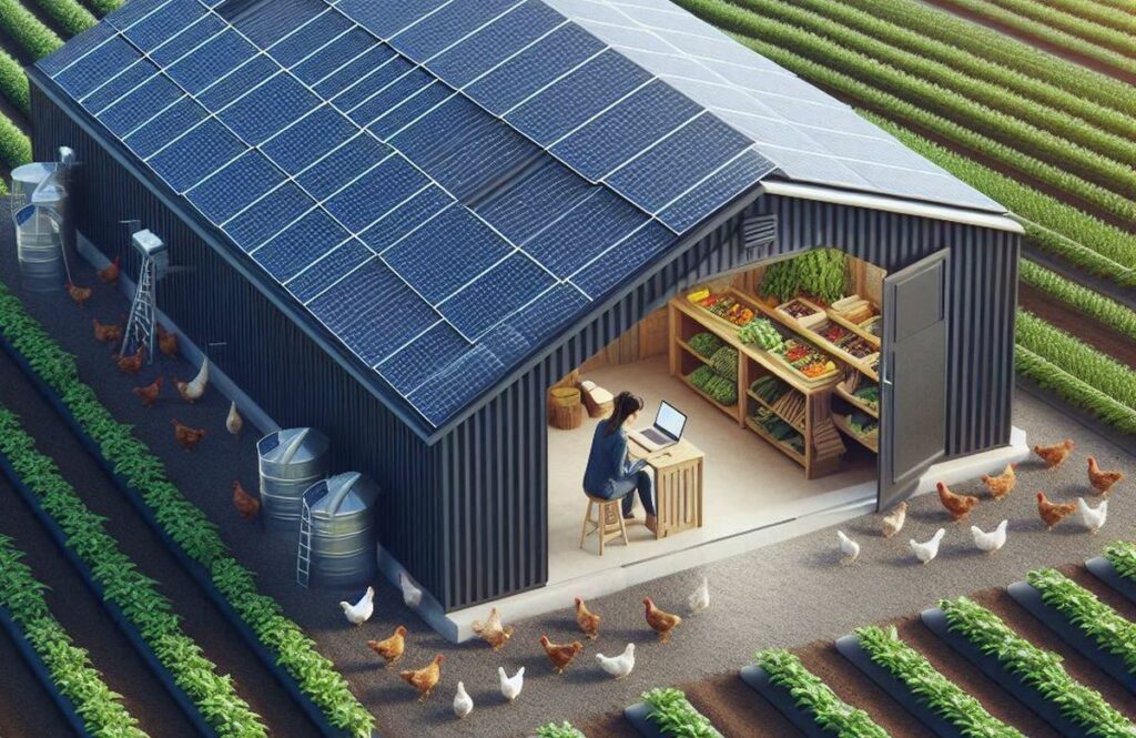 Hangar agricole photovoltaïque