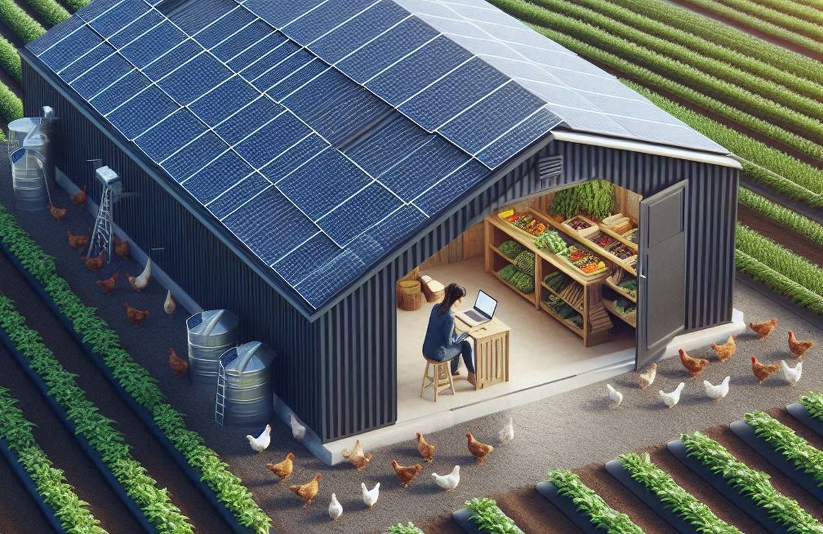 Hangar agricole photovoltaïque