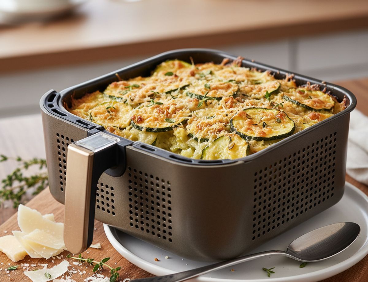 gratin de courgettes au air fryer