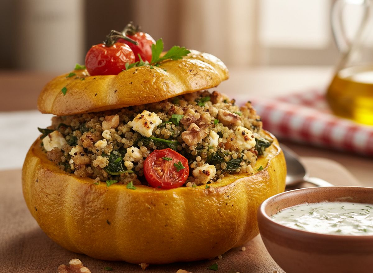 recette pâtisson farci végétarien