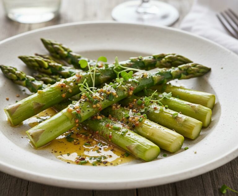 Asperges vinaigrette : recette facile pour un plat printanier réussi
