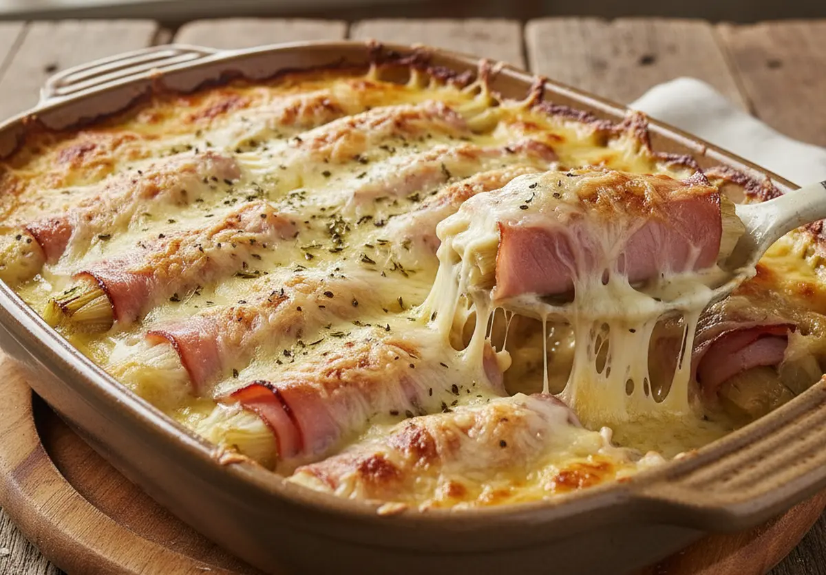 Recette endives au jambon gratin crémeux et réconfortant au four
