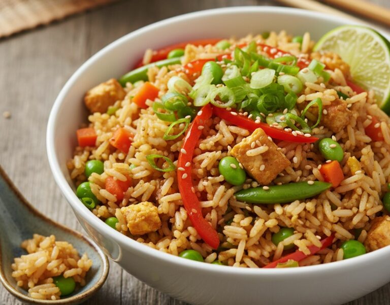 Recette de riz cantonais végétarien maison simple et savoureux