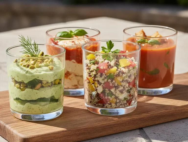 Verrine apéro végétarienne à préparer la veille : recettes simples et savoureuses